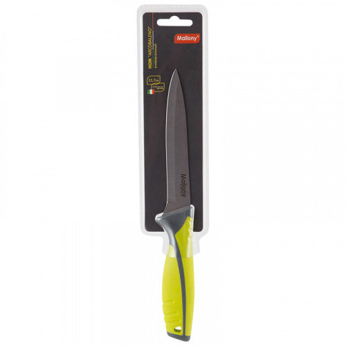 Нож с прорезиненной рукояткой ARCOBALENO MAL-03AR универсальный, 12,7 см (1/24/72) фото 2