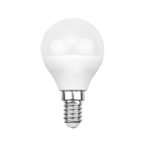 Лампа светодиодная REXANT Шар (GL) 7,5 Вт E14 713 лм 4000 K нейтральный свет (10/100) (604-032)