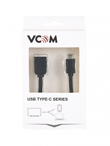 Кабель-адаптер USB 3.1 Type-Cm --> USB 3.0 Af ,OTG, 1.5A, 5,0Gbps , 0,2m VCOM <CU409> (1/72) фото 3