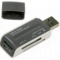 Картридер DEFENDER Ultra Swift, USB 2.0, 4 слота (1/100)