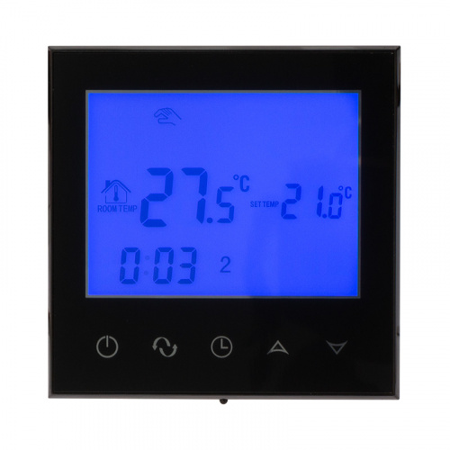 Терморегулятор с автоматическим программированием и сенсорными кнопками R100B (черный) REXANT (1/100) фото 5