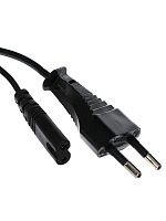 Кабель для аудио-видео техники IEC-320-C7--розетка 220V, 2-pin  0,5m черный Telecom <TP228-0.5-B> 