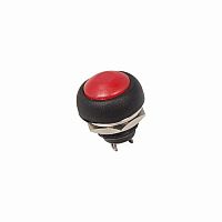 Выключатель-кнопка 250V 1А (2с) OFF-(ON) Б/Фикс красная Micro REXANT (10/4000) (36-3050)