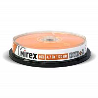 Диск DVD+R Mirex Brand 16X 4,7GB Cake box 10 (10/300) (UL130013A1L)