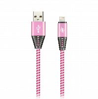 Кабель Smartbuy USB - MicroUSB HEDGEHOG розовый 2 А, 1 м (ik-12HH rose)