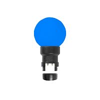 Лампа шар NEON-NIGHT 6 LED для белт-лайта, цвет: Синий, Ø45мм, синяя колба (1/100)