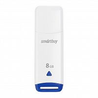 Флеш-накопитель USB  8GB  Smart Buy  Easy   белый (SB008GBEW)