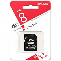 Карта памяти SDHC  8GB  Smart Buy Class 10 (SB8GBSDHCCL10)