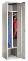 Шкаф для одежды Практик LS 11-40D (S23099515102) 1830x418x500мм 1секц. металл серый/серый