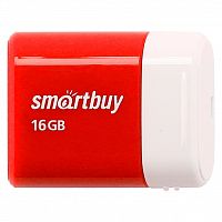 Флеш-накопитель USB  16GB  Smart Buy  Lara  красный (SB16GBLARA-R)