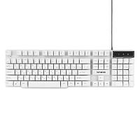 Клавиатура ГАРНИЗОН GK-200, USB, проводная, механизированные клавиши, белый, (1/20)