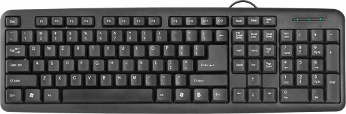 Клавиатура DEFENDER HB-420, полноразмерная, USB, черный (1/20) (45420) фото 3