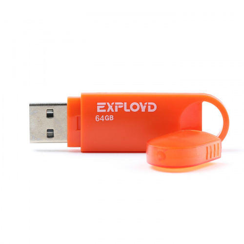 Флеш-накопитель USB  64GB  Exployd  570  оранжевый (EX-64GB-570-Orange) фото 2