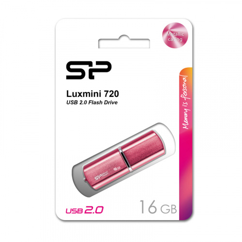 Флеш-накопитель USB  16GB  Silicon Power  LuxMini 720  персиковый (SP016GBUF2720V1H) фото 6