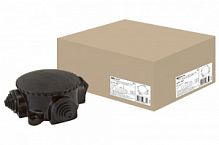 Коробка электромонтажная КЭМ 1-10-4М ОП D72 мм IP44, 4-х рожк. (карболит) TDM (SQ1401-1003)