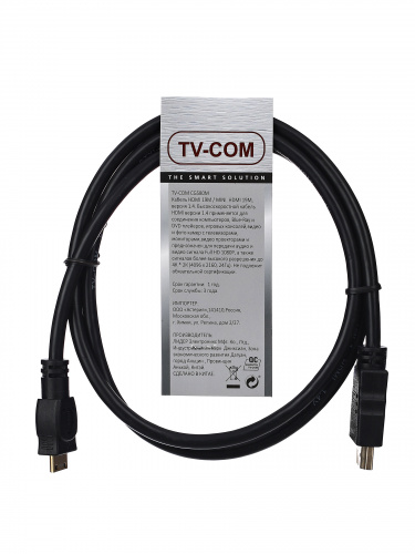 Кабель TV-COM HDMI to MiniHDMI ver1.4V+3D, 1 м. (1/100) (CG580M-1M) фото 3