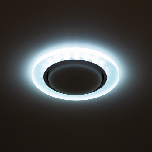 Светильник ЭРА встраиваемый с LED подсветкой DK LD51 FR GX53 белый матовый (1/50) (Б0057465) фото 11