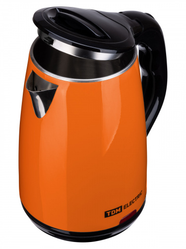 Электрический чайник "Ника", нержавеющая сталь / пластик, 1,8 л, 1800 Вт, оранжевый, TDM (1/12) фото 5