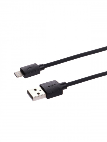 Дата-кабель TDM ДК 3, USB - Lightning, 1 м, черный, (1/400) (SQ1810-0303) фото 3