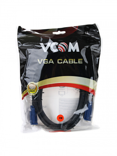 Кабель удлинительный VCOM монитор-SVGA card (15M - 15F), 2 фильтра, 3 м. (1/35) (VVG6460-3MO) фото 3