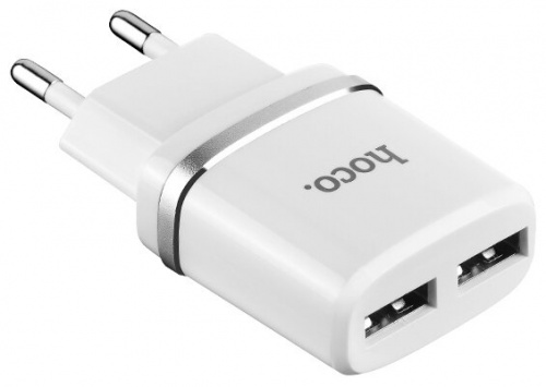 Блок питания сетевой 1 USB HOCO C11, 1000mA, пластик, кабель 8 pin, цвет: белый (1/10/100) (6957531047735) фото 18