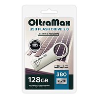 Флеш-накопитель USB  128GB  OltraMax  380  Key  серебро  металл (OM-128GB-380-Silver)