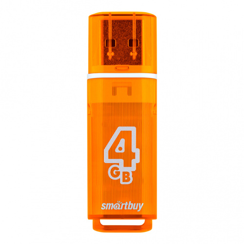 Флеш-накопитель USB  4GB  Smart Buy  Glossy  оранжевый (SB4GBGS-Or)