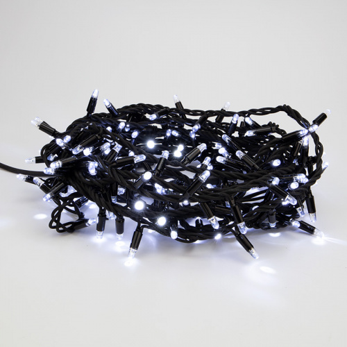 Гирлянда NEON-NIGHT модульная «Дюраплей LED» 10 м, 200 LED, черный каучук, цвет свечения белый  (1/10) фото 2