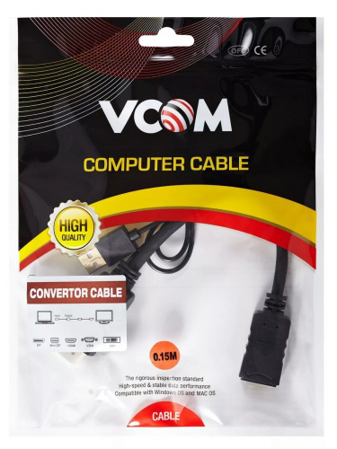 Кабель-переходник HDMI(M) +USB---> DP(F) 0.15m  4K*60Hz VCOM<CG599E> (1/150) (CG599E-0.15M) фото 3