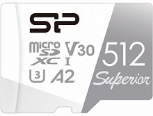 Флеш карта microSDXC 512Gb Class10 Silicon Power SP512GBSTXDA2V20 Superior w/o adapter