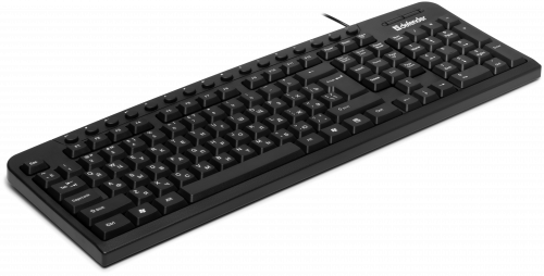 Клавиатура Defender Focus HB-470 RU, USB, мультимедиа, проводная, черный (1/20) (45470) фото 8