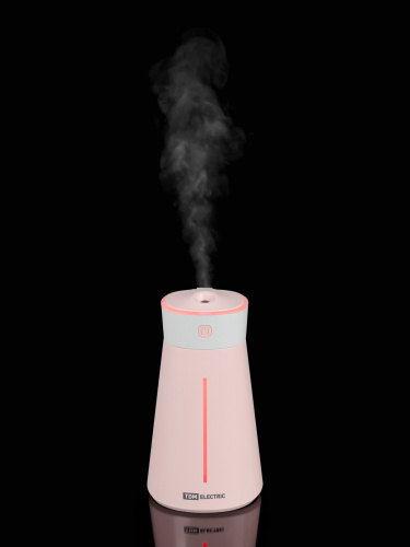 Портативный увлажнитель воздуха "Ареал мини", 0,38 л, RGB, насадки: вентилятор, ночник, розовый, TDM (1/32) (SQ4013-0003) фото 3