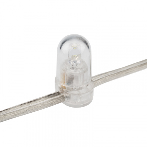 Гирлянда NEON-NIGHT LED Клип-лайт 12 V, прозрачный ПВХ, 150 мм, цвет диодов Теплый белый, Flashing (Белый) длина 100м (100/100) (325-166) фото 6