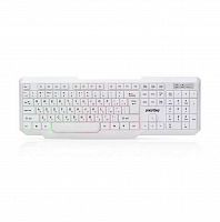 Клавиатура SmartBuy ONE 333, USB, белый, проводная, с подсветкой (1/20) (SBK-333U-W)