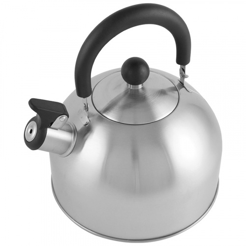 Чайник из нержавеющей стали MAL-039-MP, 2,5 литра, матовый, со свистком (1/12) (310097) фото 2