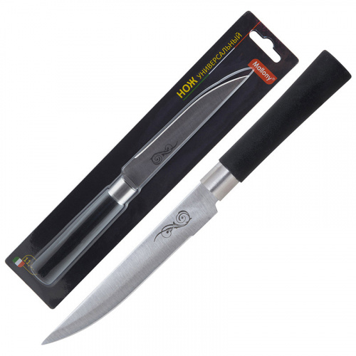Нож с пластиковой рукояткой MAL-05P универсальный, 11,5  см (1/12/24) фото 3