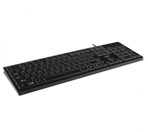 Клавиатура CBR KB 112, проводная полноразмерная, USB, 104 клавиши, длина кабеля 2 м, черный (1/20) фото 2