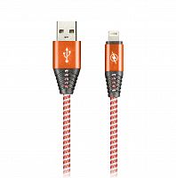 Кабель Smartbuy USB -8pin HEDGEHOG красный 2 А, 1 м (ik-512HH red)