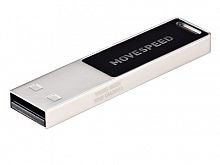 Флеш-накопитель USB  16GB  Move Speed  YSUSS  металл  серебро (с подсветкой) (YSUSS-16G2N)