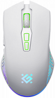 Беспроводная игровая мышь DEFENDER Pandora GM-502, 7кнопок,3200dpi,500мАч, белый (1/60)  (52502)