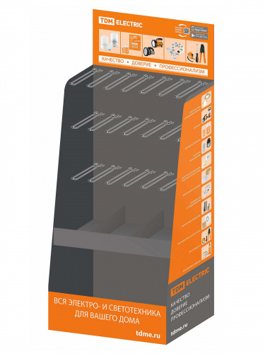 Стеллаж картонный TDM ELECTRIC, полки + крючки 21 шт. TDM (RM0110-0101)