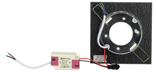 Светильник ЭРА встраиваемый с LED подсветкой DK LD50 WH/BK GX53 белый черный (1/50) (Б0057469) фото 5