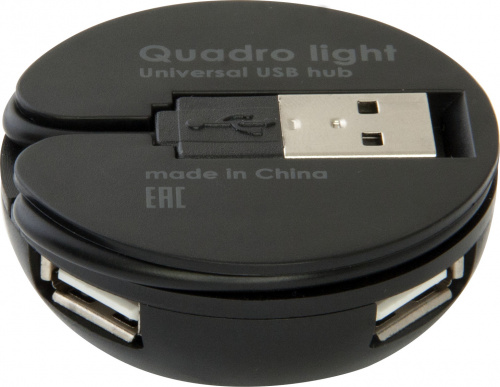 Разветвитель DEFENDER QUADRO Light USB2.0, 4 порта  (1/10) (83201) фото 7