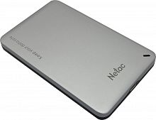 Внешний корпус Netac WH12 для HDD/SSD, 2.5", алюминий серебро (USB 3.0 / Type C /Type C) (NT07WH12-30CC)