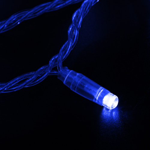 Гирлянда NEON-NIGHT Нить 10м, постоянное свечение, прозрачный ПВХ, 230В, цвет: Синий (1/40) фото 2