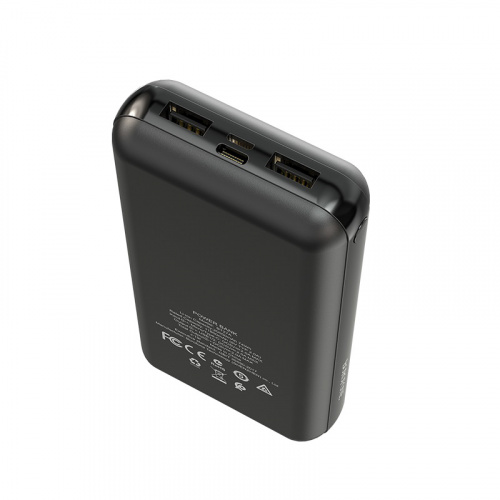 Мобильный аккумулятор Аккумулятор внешний Borofone BT27A, Sea, 20000mAh, пластик, 2 USB выхода, 2.0A, цвет: чёрный (6931474718075) фото 2