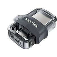 Флеш Диск Sandisk 128Gb Ultra Dual drive SDDD3-128G-G46 USB3.0 черный