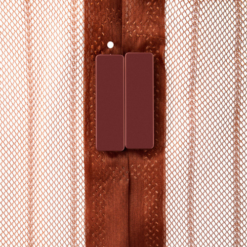 Антимоскитная сетка REXANT дверная 210х100 см коричневая (магниты пришиты по всей длине сетки!) (1/50) фото 4