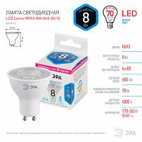 Лампа светодиодная ЭРА STD LED Lense MR16-8W-840-GU10 GU10 8Вт линзованная софит нейтральный белый свет (1/100)