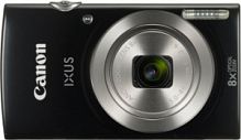 Фотоаппарат Canon IXUS 185 черный 20Mpix Zoom8x 2.7" 720p SD CCD 1x2.3 IS el 1minF 0.8fr/s 25fr/s/NB
